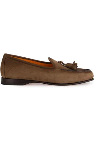 santoni Mocasines de gamuza con detalle de borlas