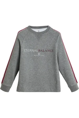 Brunello Cucinelli Sudadera con logo estampado