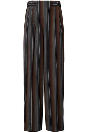 Tory Burch Pantalones con motivo de rayas en jacquard