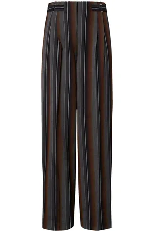 Tory Burch Pantalones con motivo de rayas en jacquard