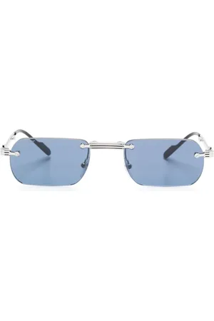 Cartier Lentes de sol con armazón rectangular