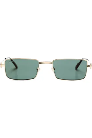Cartier Lentes de sol con armazón rectangular