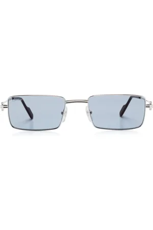 Cartier Lentes de sol con armazón rectangular