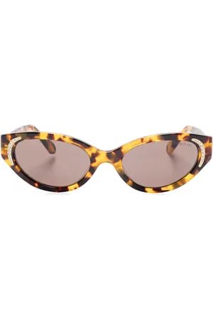 Swarovski Lentes de sol con armazón estilo carey