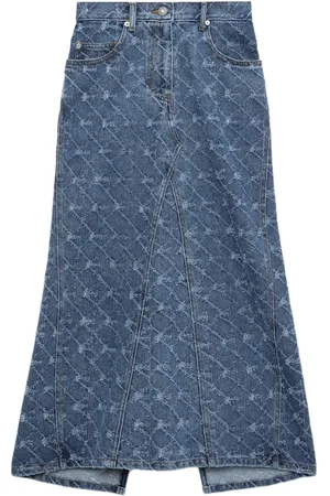 SJYP Falda midi con motivo en jacquard