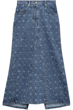 SJYP Falda midi con motivo en jacquard