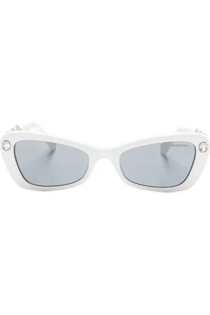 Swarovski Lentes de sol con armazón rectangular
