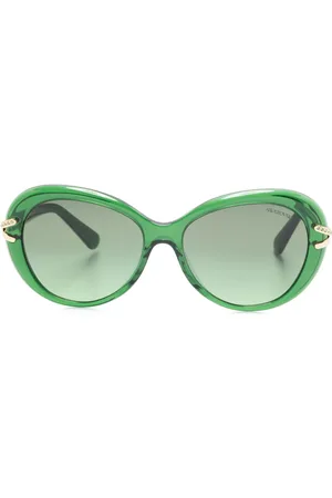 Swarovski Lentes de sol con detalles de cristal