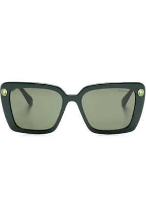 Swarovski Lentes de sol con detalles de cristal