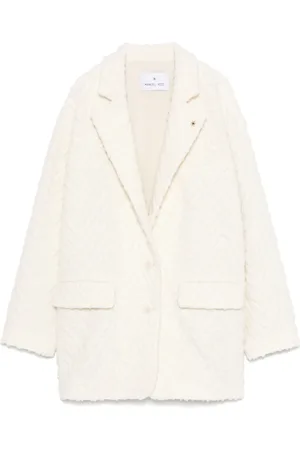 Manuel Ritz Blazer con motivo chevron en 3D