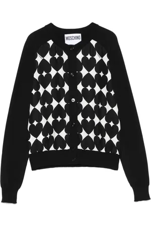 Moschino Cárdigan con corazones estampados