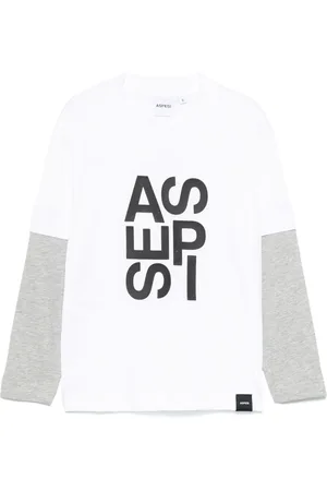 Aspesi Playera con logo de goma