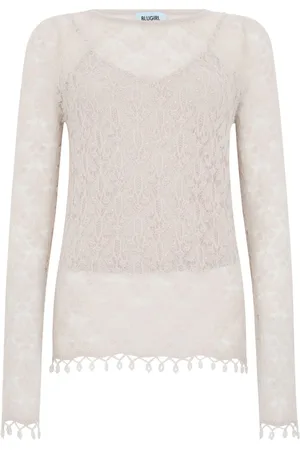 Blugirl Top tejido de crochet