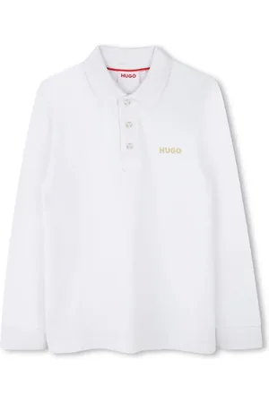 HUGO BOSS Playera tipo polo de piqué manga larga