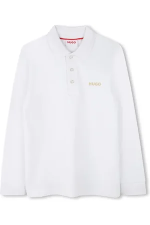 HUGO BOSS Playera tipo polo de piqué manga larga