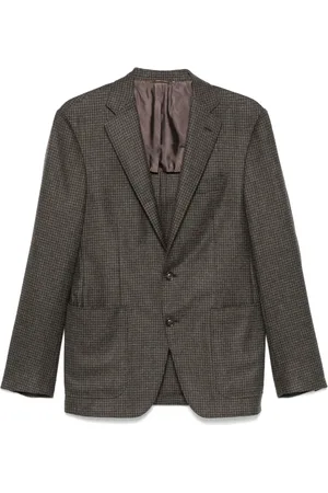 CANALI Blazer con estampado pied de poule