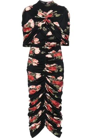MAGDA BUTRYM Vestido midi con diseño estampado