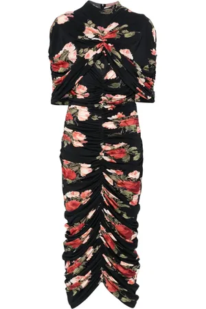 MAGDA BUTRYM Vestido midi con diseño estampado