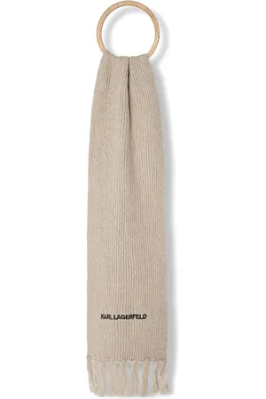 Karl Lagerfeld Bufanda con logo bordado