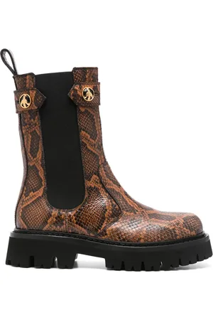 Moschino Botas con efecto de piel de serpiente