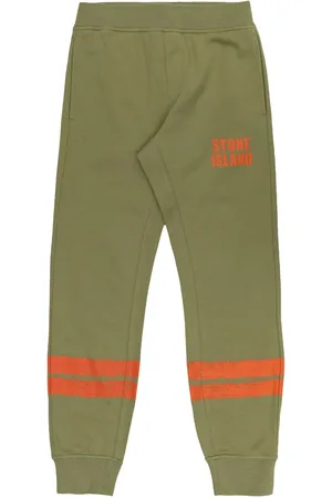 Stone Island Pants con logo estampado