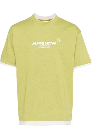 A Bathing Ape Playera con logo estampado