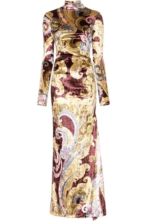 Etro Vestido largo estampado