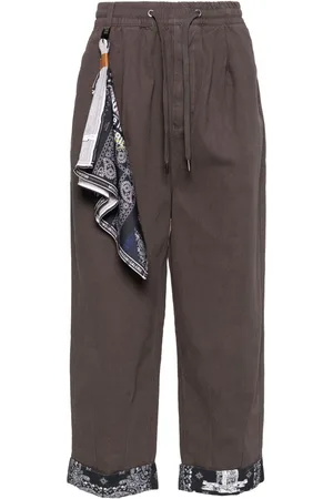 Musium Div. Pantalones rectos con cordones en la pretina