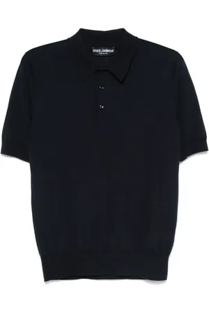 Dolce & Gabbana Playera tipo polo de tejido fino