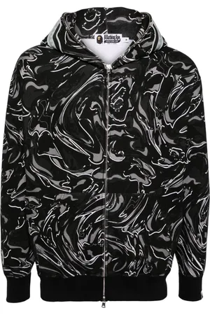 A Bathing Ape Chamarra con capucha y estampado gráfico