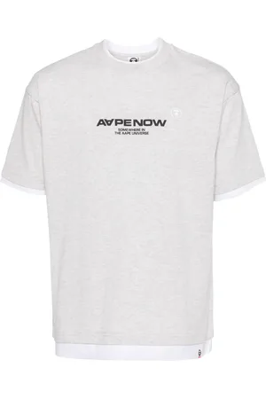 A Bathing Ape Playera con logo estampado