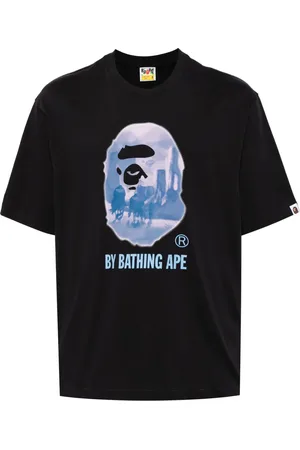 A Bathing Ape Playera con logo estampado