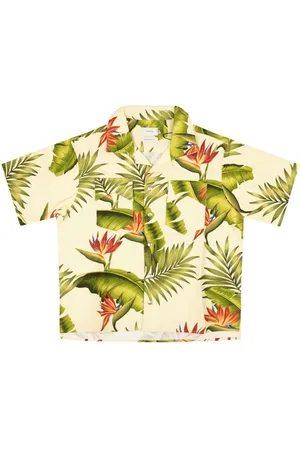 Rhude Camisa estampada manga corta