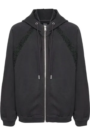 FIVE CM Hoodie con paneles y cierre