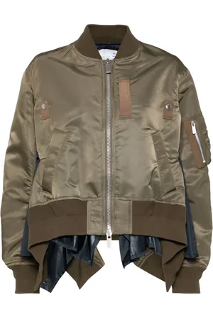 SACAI Chamarra bomber con dobladillo asimétrico