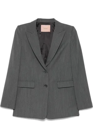 Twin-Set Blazer con placa del logo