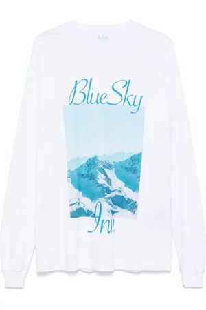 BLUE SKY INN Playera con fotografía estampada