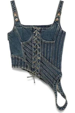 Feng Chen Wang Top estilo corset deconstruido