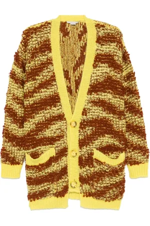 Stella McCartney Cárdigan de bouclé con motivo tigre