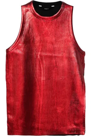pushBUTTON Camiseta con efecto metalizado