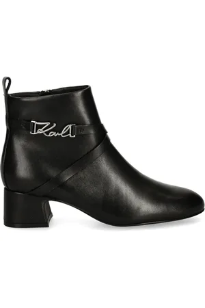 Karl Lagerfeld Botines con logo y tacón de 50mm