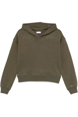 Liu Jo Hoodie con logo de detalles strass