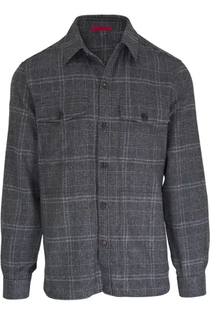 ISAIA Camisa con cuadros estampados