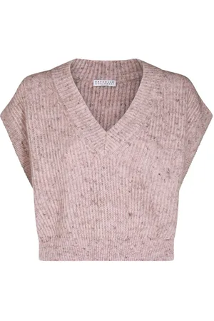 Brunello Cucinelli Top tejido de canalé