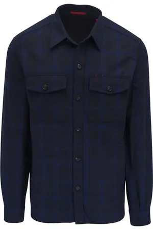 ISAIA Camisa con cuadros estampados