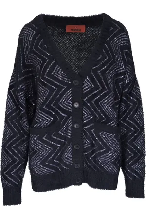 Missoni Cárdigan entretejido en zigzag con botones