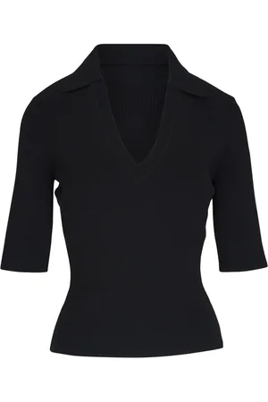 VERONICA BEARD Playera tejida de canalé