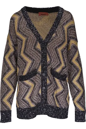 Missoni Cárdigan entretejido en zigzag con botones