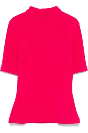 HUGO BOSS Top tejido de canalé con cuello alto