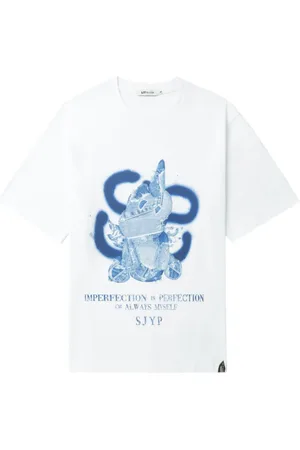 SJYP Playera con estampado gráfico